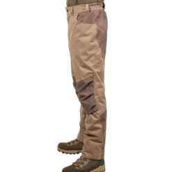 PANTALON CHASSE IMPERMEABLE CHAUD SILENCIEUX MARRON 520 -Échappée Nature pantalon chasse impermeable chaud silencieux marron 520 2