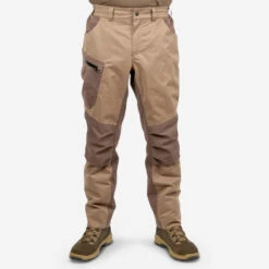 PANTALON CHASSE IMPERMEABLE CHAUD SILENCIEUX MARRON 520 -Échappée Nature pantalon chasse impermeable chaud silencieux marron 520 6