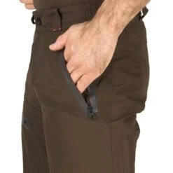 Pantalon Chasse Imperméable Renfort Marron 900 -Échappée Nature pantalon chasse impermeable renfort marron 900 6