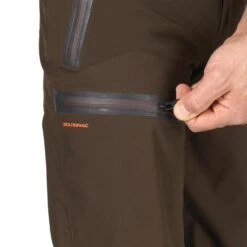 Pantalon Chasse Imperméable Renfort Marron 900 -Échappée Nature pantalon chasse impermeable renfort marron 900 7