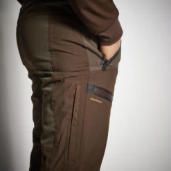 PANTALON CHASSE IMPERMÉABLE RENFORT MARRON 900 BÉCASSE 13 PANTALON CHASSE IMPERMÉABLE RENFORT MARRON 900 BÉCASSE -Échappée Nature pantalon chasse impermeable renfort marron 900 becasse 3