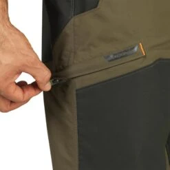 PANTALON CHASSE IMPERMÉABLE RENFORT VERT 520 -Échappée Nature pantalon chasse impermeable renfort vert 520 5