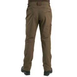 PANTALON Chasse RENFORT MARRON TEMPS SEC 500 -Échappée Nature pantalon chasse renfort marron temps sec 500 2