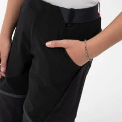 Quechua Pantalon De Randonnée Modulable Enfant MH500 ONEZIP Noir 7-15 Ans -Échappée Nature pantalon de randonnee modulable enfant mh500 onezip noir 7 15 ans 6