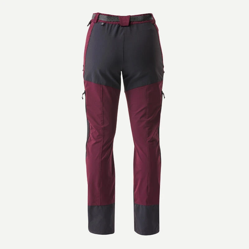Pantalon Déperlant De Trek Montagne - MT900 Bordeaux - Femme 3 Pantalon Déperlant De Trek Montagne - MT900 Bordeaux - Femme – Image 3
