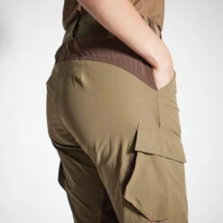 PANTALON FEMME 500 LEGER RESPIRANT MARRON -Échappée Nature pantalon femme 500 leger respirant marron 3