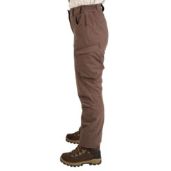 PANTALON FEMME CHASSE CHAUD IMPERMÉABLE MARRON 500 -Échappée Nature pantalon femme chasse chaud impermeable marron 500 3
