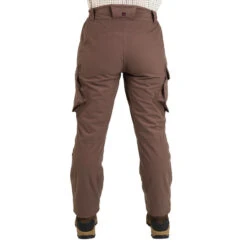 PANTALON FEMME CHASSE CHAUD IMPERMÉABLE MARRON 500 -Échappée Nature pantalon femme chasse chaud impermeable marron 500 4