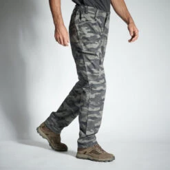 PANTALON LEGER 100 CAMO HALFTONE GRIS -Échappée Nature pantalon leger 100 camo halftone gris 2