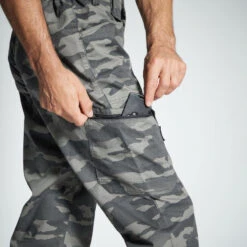 PANTALON LEGER 100 CAMO HALFTONE GRIS -Échappée Nature pantalon leger 100 camo halftone gris 3