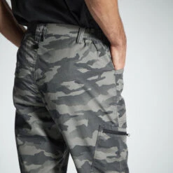 PANTALON LEGER 100 CAMO HALFTONE GRIS -Échappée Nature pantalon leger 100 camo halftone gris 4