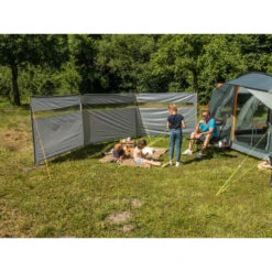 Paravent De Camping Bora - Brise-Vue - 6,0 X 1,4 M - Résistant Au Vent - Gris -Échappée Nature paravent de camping bora brise vue 60 x 14 m resistant au vent gris 2
