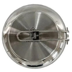 Pathfinder Poêle à Frire Pliable En Acier Inoxydable Avec Couvercle -Échappée Nature pathfinder poele a frire pliable en acier inoxydable avec couvercle 4