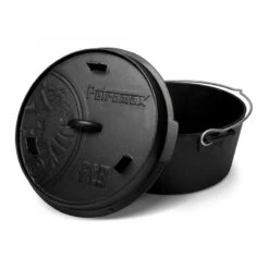 Petromax Dutch Oven FT9-9QT (Sans Pieds) Set - Poêle + Levier De Couvercle + -Échappée Nature petromax dutch oven ft9 9qt sans pieds set poele levier de couvercle 3