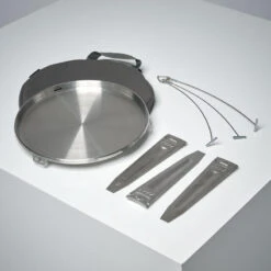 Plancha Poele Cuisson Sur Feu Trépied 30 Cm Bushcraft Acier Inoxydable -Échappée Nature plancha poele cuisson sur feu trepied 30 cm bushcraft acier inoxydable 5