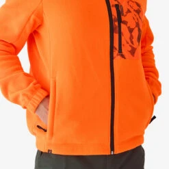 POLAIRE CHASSE 500 ORANGE FLUO -Échappée Nature polaire chasse 500 orange fluo 2