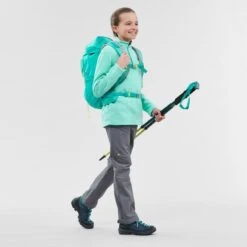 Quechua Polaire De Randonnée - MH100 Turquoise - Enfant 7-15 Ans -Échappée Nature polaire de randonnee mh100 turquoise enfant 7 15 ans 2