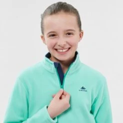 Quechua Polaire De Randonnée - MH100 Turquoise - Enfant 7-15 Ans -Échappée Nature polaire de randonnee mh100 turquoise enfant 7 15 ans 4