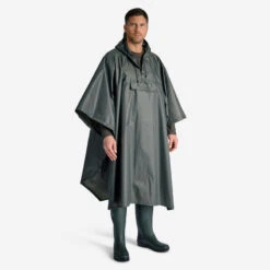 PONCHO LONG IMPERMEABLE 500 VERT -Échappée Nature poncho long impermeable 500 vert 2