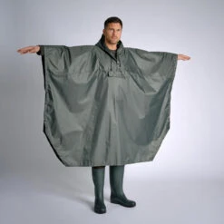 PONCHO LONG IMPERMEABLE 500 VERT -Échappée Nature poncho long impermeable 500 vert 6