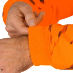 Pull Chasse Renfort Orange Fluo 500 -Échappée Nature pull chasse renfort orange fluo 500 8