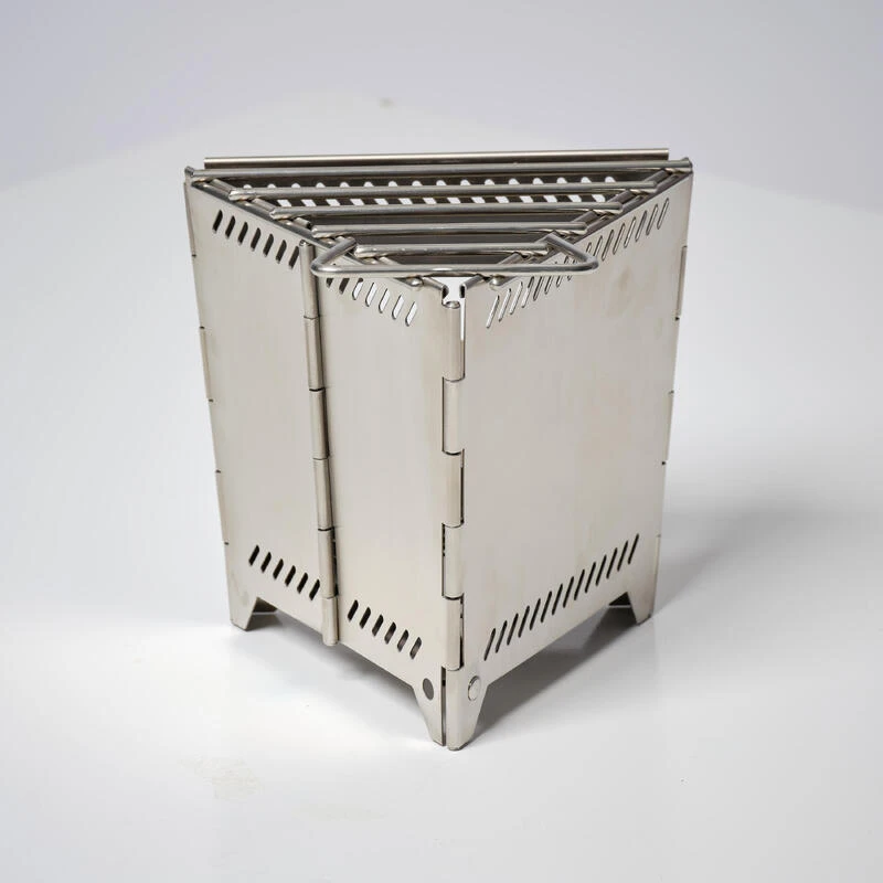 Réchaud à Bois Pliable Bushcraft Bivouac Acier Inoxydable 5 Réchaud à Bois Pliable Bushcraft Bivouac Acier Inoxydable – Image 5