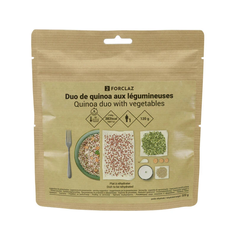 Repas Déshydraté Végétarien - Duo De Quinoa Aux Légumineuses - 120 G 2 Repas Déshydraté Végétarien - Duo De Quinoa Aux Légumineuses - 120 G – Image 2