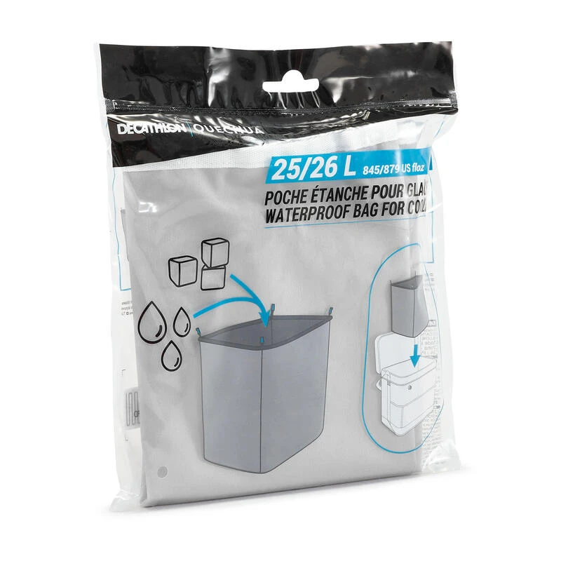 Quechua SAC ÉTANCHE POUR GLACIÈRE COMPACT FRESH 25 LITRES 1 Quechua SAC ÉTANCHE POUR GLACIÈRE COMPACT FRESH 25 LITRES