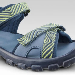 Quechua Sandales De Randonnée Enfant MH100 TW Bleues Et Jaunes - 32 AU 37 -Échappée Nature sandales de randonnee enfant mh100 tw bleues et jaunes 32 au 37 8