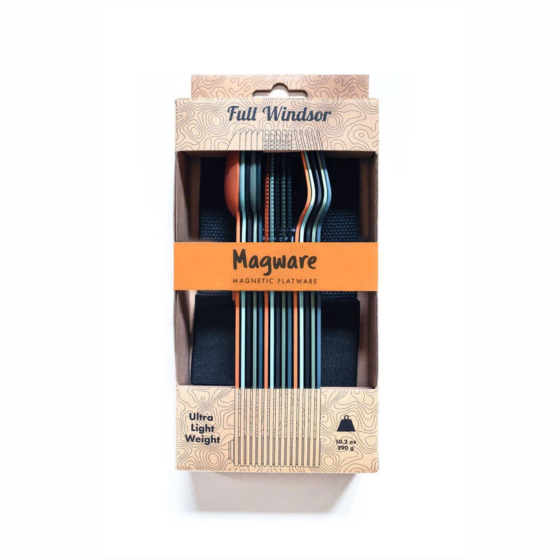 SET COMPLET DE 5 JEUX DE 3 COUVERTS MAGNÉTIQUES CAMPING EN ALUMINUM DUR - ÉTUI 4 SET COMPLET DE 5 JEUX DE 3 COUVERTS MAGNÉTIQUES CAMPING EN ALUMINUM DUR - ÉTUI – Image 4