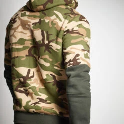 SWEAT A CAPUCHE 500 BICOLORE KAKI CAMOUFLAGE -Échappée Nature sweat a capuche 500 bicolore kaki camouflage 7