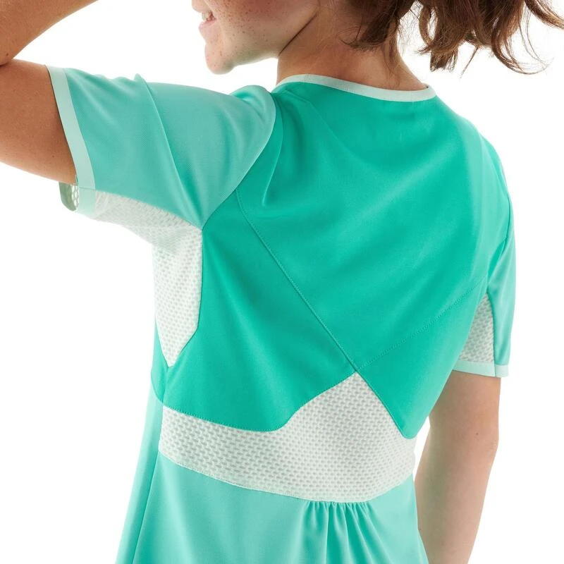 Quechua T Shirt De Randonnée Enfant - MH550 Turquoise - 7-15 Ans 3 Quechua T Shirt De Randonnée Enfant - MH550 Turquoise - 7-15 Ans – Image 3