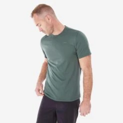 Quechua T-shirt De Randonnée Manches Courtes En Synthétique Homme - MH100 -Échappée Nature t shirt de randonnee manches courtes en synthetique homme mh100 4
