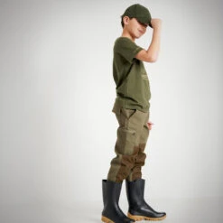 T-SHIRT Manches Courtes Junior 100 Sanglier Vert -Échappée Nature t shirt manches courtes junior 100 sanglier vert 5