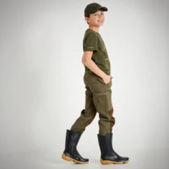 T-SHIRT Manches Courtes Junior 100 Sanglier Vert -Échappée Nature t shirt manches courtes junior 100 sanglier vert 6