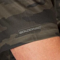 T-shirt Manches Courtes Respirant Chasse 100 Camouflage Kaki -Échappée Nature t shirt manches courtes respirant chasse 100 camouflage kaki 6