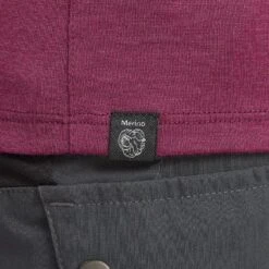 T-shirt Mérinos De Trek Montagne - TREK 500 Violet Femme -Échappée Nature t shirt merinos de trek montagne trek 500 violet femme 4