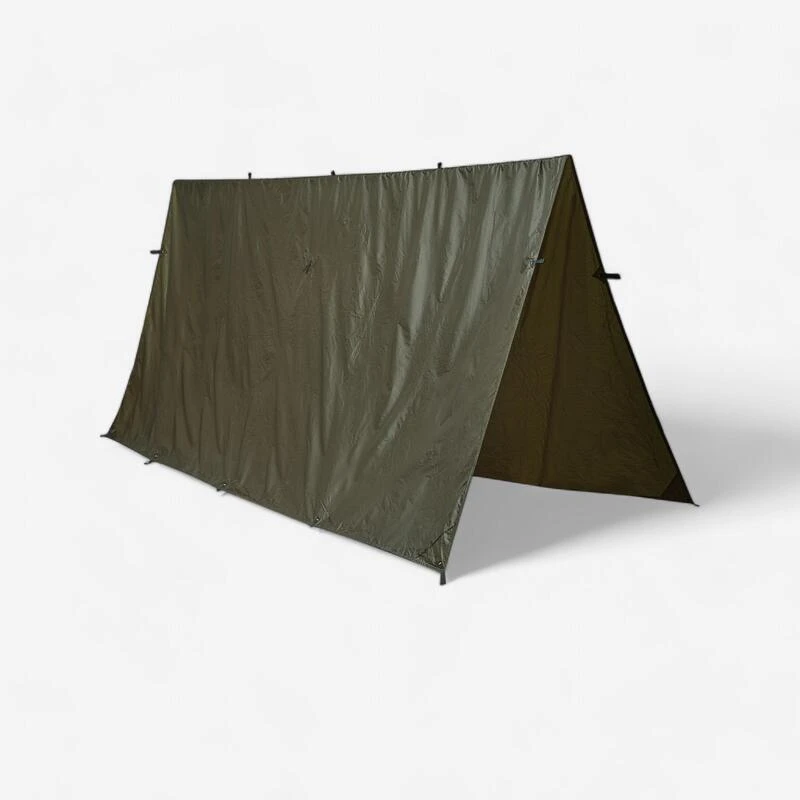 TARP BUSHCRAFT BIVOUAC COMPACT LEGER 2,95X2,8 M IMPERMÉABLE KAKI 1 TARP BUSHCRAFT BIVOUAC COMPACT LEGER 2,95X2,8 M IMPERMÉABLE KAKI