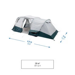 Quechua Tente à Arceaux De Camping - Arpenaz 6.3 F&B - 6 Personnes - 3 Chambres 12 Quechua Tente à Arceaux De Camping - Arpenaz 6.3 F&B - 6 Personnes - 3 Chambres -Échappée Nature tente a arceaux de camping arpenaz 63 f and b 6 personnes 3 chambres 2