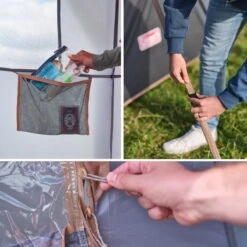 Tente Coleman 8 Personnes Octagon Gris -Échappée Nature tente coleman 8 personnes octagon gris 5