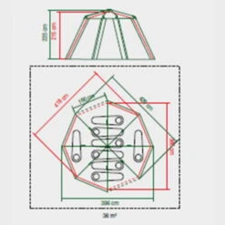 Tente Coleman 8 Personnes Octagon Gris -Échappée Nature tente coleman 8 personnes octagon gris 6