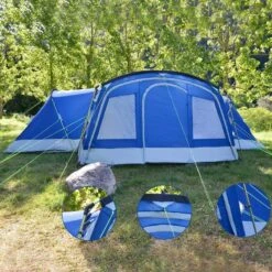 Tente Familiale Dôme Nimbus 12 - Camping - 12 Personnes - 3 Cabines -Échappée Nature tente familiale dome nimbus 12 camping 12 personnes 3 cabines 5