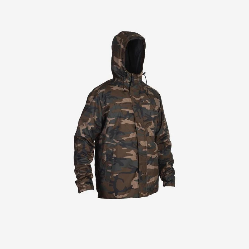 VESTE CHASSE CHAUDE IMPERMEABLE CAMOUFLAGE WOODLAND VERT 100 1 VESTE CHASSE CHAUDE IMPERMEABLE CAMOUFLAGE WOODLAND VERT 100