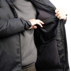 VESTE CHASSE CHAUDE IMPERMEABLE NOIRE 100 -Échappée Nature veste chasse chaude impermeable noire 100 7