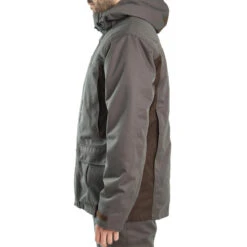 VESTE CHASSE IMPERMÉABLE CHAUDE 500 VERTE -Échappée Nature veste chasse impermeable chaude 500 verte 3