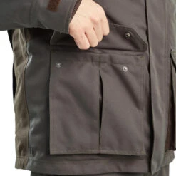 VESTE CHASSE IMPERMÉABLE CHAUDE 500 VERTE -Échappée Nature veste chasse impermeable chaude 500 verte 7