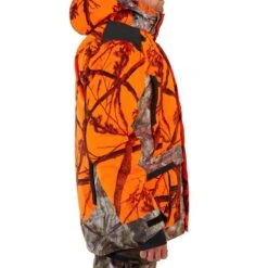 VESTE CHASSE POSTE IMPERMÉABLE CHAUDE 3 EN 1 CAMO FLUO 900 -Échappée Nature veste chasse poste impermeable chaude 3 en 1 camo fluo 900 3