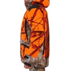 VESTE CHASSE POSTE IMPERMÉABLE CHAUDE 3 EN 1 CAMO FLUO 900 -Échappée Nature veste chasse poste impermeable chaude 3 en 1 camo fluo 900 4