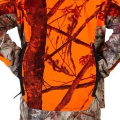 VESTE CHASSE POSTE IMPERMÉABLE CHAUDE 3 EN 1 CAMO FLUO 900 -Échappée Nature veste chasse poste impermeable chaude 3 en 1 camo fluo 900 6