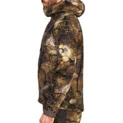 Veste Chasse Silencieuse Chaude Respirante 900 Camouflage Furtiv -Échappée Nature veste chasse silencieuse chaude respirante 900 camouflage furtiv 5